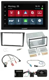 Blaupunkt Lenkrad Bluetooth DAB 2DIN USB Autoradio für Opel Tigra Corsa C Meriva