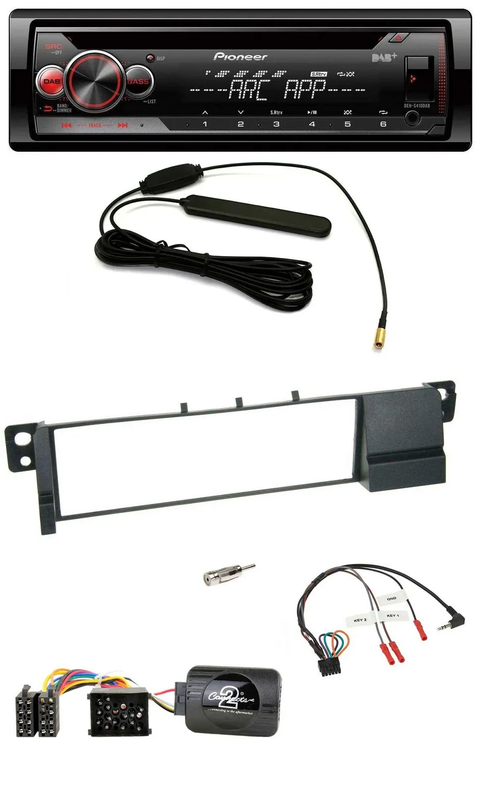 Pioneer CD USB Lenkrad DAB MP3 Autoradio für BMW 3er E46 (98-07)