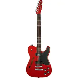 Электрогитара полуакустическая Fender Jim Adkins JA-90 Telecaster Thinline Transparent Crimson Red