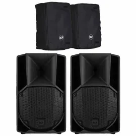 RCF ART 710-A MK5 Active 2-Way 10" Powered DJ PA Speakers Pair w Covers