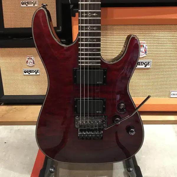 Электрогитара Schecter Damien Elite-6FR HH Red w/gigbag Indonesia 2012