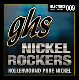 Струны для электрогитары GHS Strings R+RXL Nickel Rockers 9-42