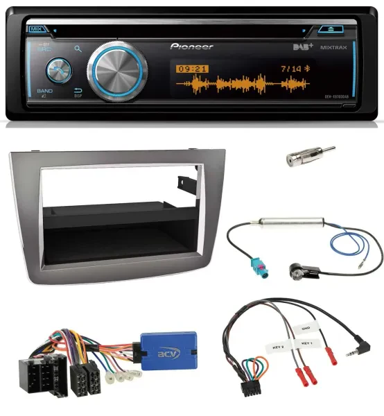 Pioneer Lenkrad DAB USB CD Bluetooth Autoradio für Alfa Romeo Mito 955 13-18 ISO