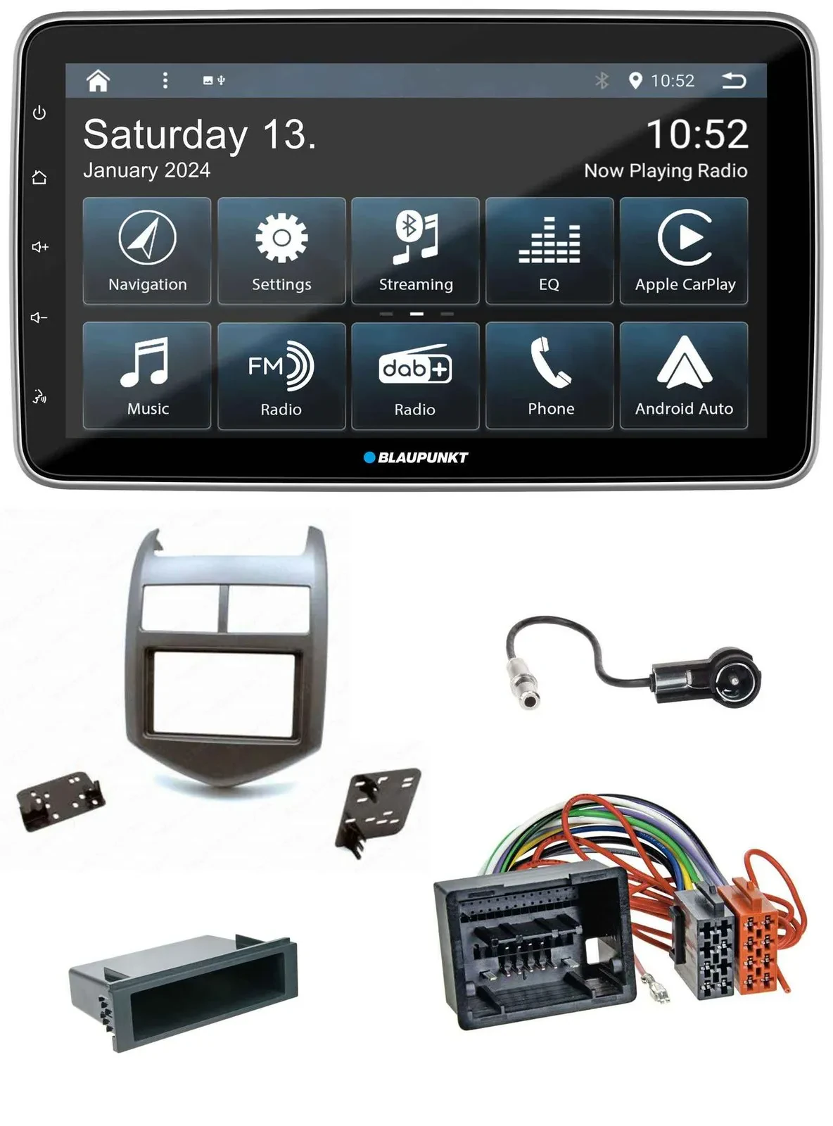 Blaupunkt USB DAB SD MP3 Bluetooth Autoradio für Chevrolet Aveo Sonic ab 2011 du