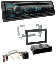 Автомагнитола для Fiat Ducato (2006–2010) Kenwood Bluetooth, USB, CD/MP3, DAB, черный
