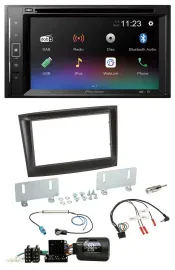 Автомагнитола Pioneer 2DIN Bluetooth DAB DVD USB для Fiat Doblo, ISO CAN-Bus