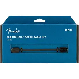 Патч-кабель инструментальный Fender Blockchain Patch Cable Kit Large Black (15 штук)