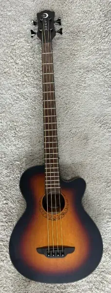 Бас-гитара акустическая Luna Guitars Tribal Tobacco Sunburst