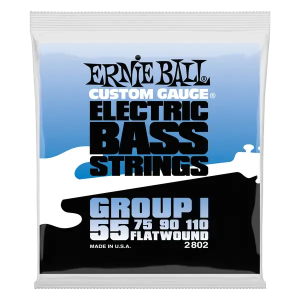 Струны для бас-гитары Ernie Ball 2802 Flat Wound Bass Group I 55-110