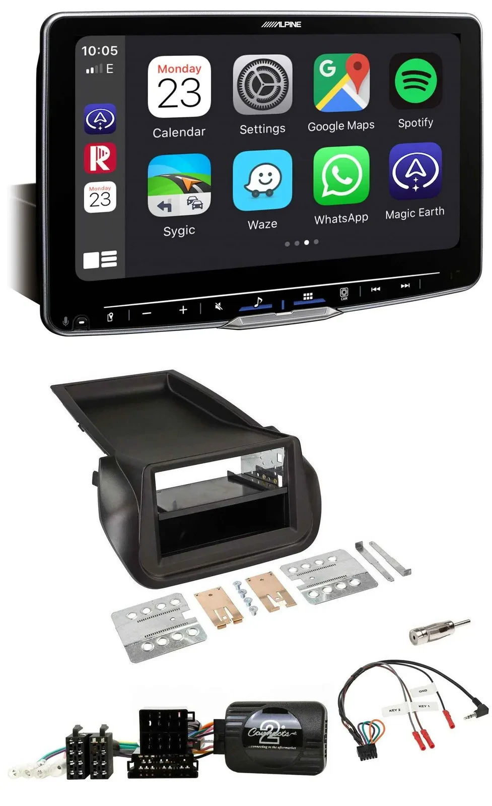 Автомагнитола для FIAT Fiorino (с 2008) Alpine Bluetooth USB DAB