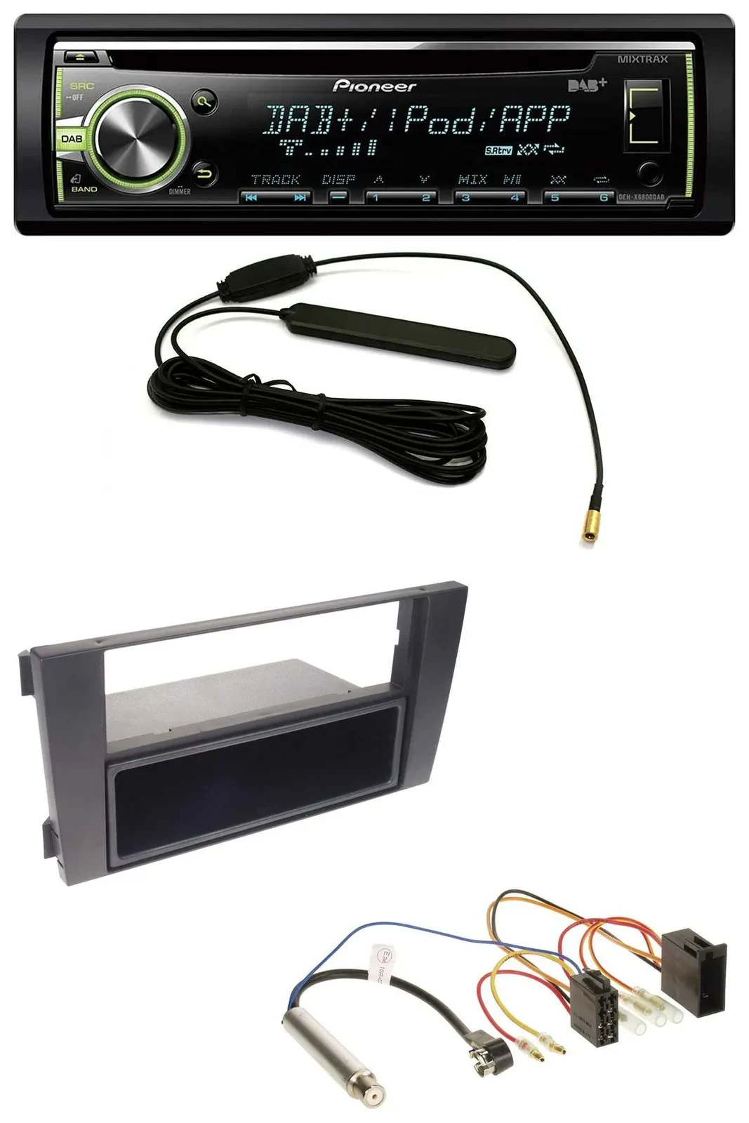 Pioneer MP3 USB CD DAB AUX Autoradio für Audi A6 C5 2001-2005 Symphony ISO