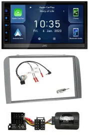 JVC DAB Bluetooth Lenkrad USB 2DIN Autoradio für Alfa Romeo 147 GT 04-10 silber