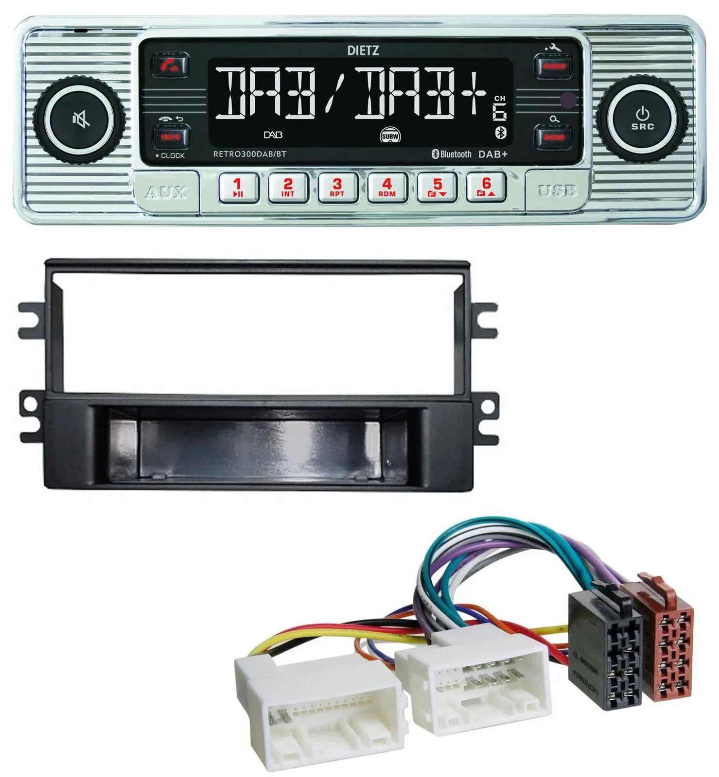 Dietz Bluetooth MP3 DAB USB Autoradio für Kia Carens (ab 2007)