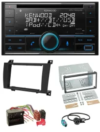 Автомагнитола для Mercedes SLK R171 Kenwood 2 DIN CD, DAB, USB, MP3, Bluetooth 2004–2011
