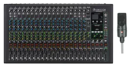 Аналоговый микшерный пульт Mackie ONYX24 24-канальный с многодорожечным USB (набор) с микрофоном sE Electronics X1 S
