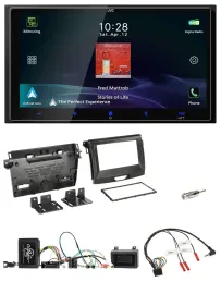 JVC USB Bluetooth 2DIN DAB Lenkrad Autoradio für Ford Ranger 2AB ab 04/2015