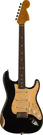 Электрогитара Fender Custom Shop Ltd Edition Roasted Big Head Strat Relic Aged Black