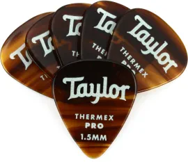 Медиаторы Taylor Premium 351 Thermex Pro Tortoise Shell 1.5 (6 штук)