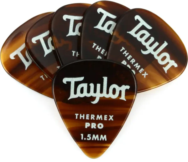 Медиаторы Taylor Premium 351 Thermex Pro Tortoise Shell 1.5 (6 штук)