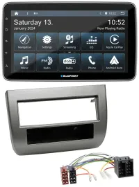 Blaupunkt USB DAB SD MP3 Bluetooth Autoradio für Lancia Y (843 03-11) anthrazit