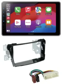 Автомагнитола для Hyundai i40 (с 2016, VF) Pioneer 2DIN, MP3, USB, DAB, Bluetooth, черный глянец