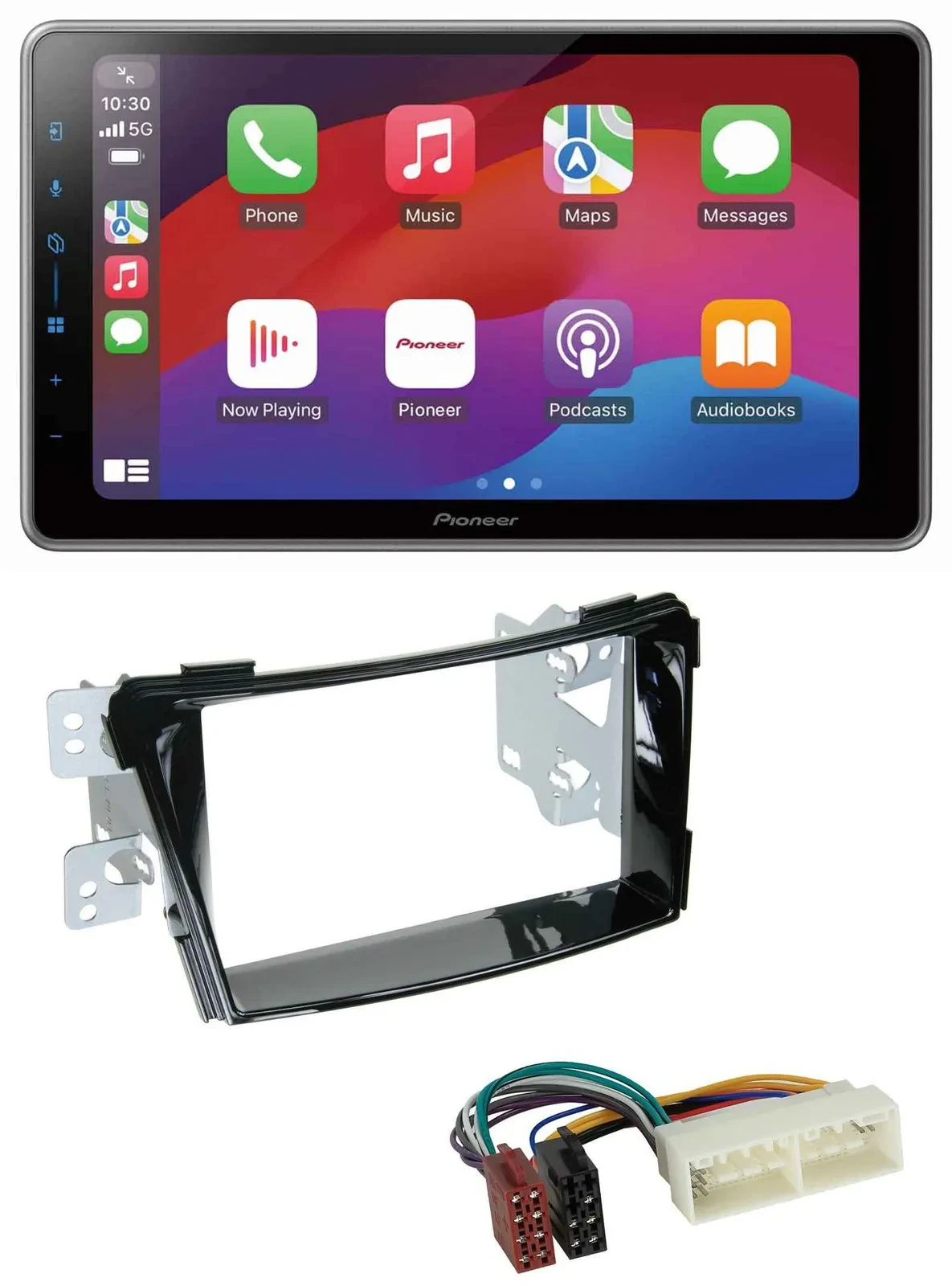 Автомагнитола для Hyundai i40 (с 2016, VF) Pioneer 2DIN, MP3, USB, DAB, Bluetooth, черный глянец