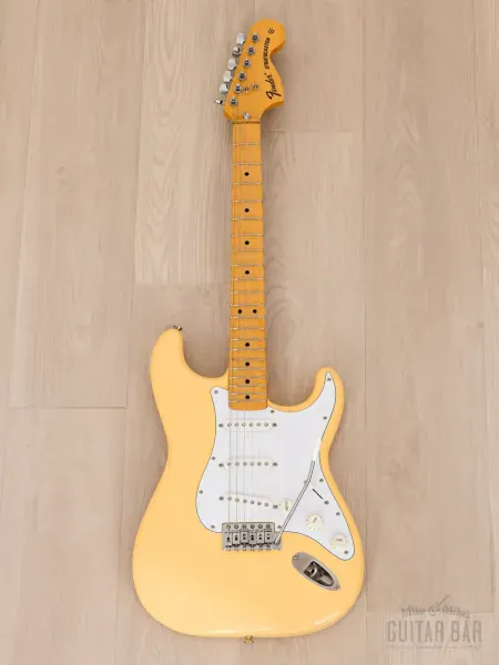 Электрогитара Fender 1972 Stratocaster ST72-SC Yngwie Malmsteen SSS Yellow White w/gigbag Japan 2004