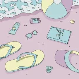 Виниловая пластинка Beach Bunny - July [New 7" Vinyl] Colored Vinyl
