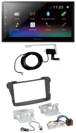 Автомагнитола Pioneer 2DIN, DAB, Bluetooth, USB, для Hyundai i40 VF (с 2011), черный