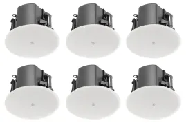 6 JBL Control 412C/T 3" Commercial 70v/8-ohm Ceiling Speakers For Restaurant/Bar