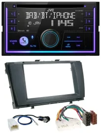 JVC MP3 USB 2DIN DAB Bluetooth CD Autoradio für Toyota Avensis 2009-2015