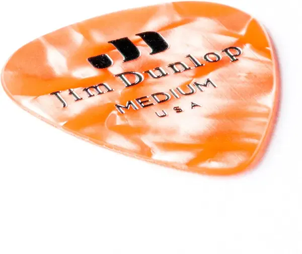 Медиаторы Dunlop Celluloid Orange Pearloid Medium 483P08MD 12Pack