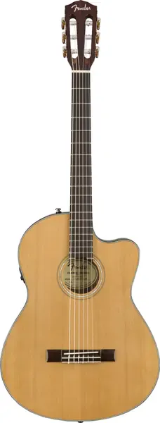 Классическая гитара Fender CN-140SCE Nylon Thinline Natural