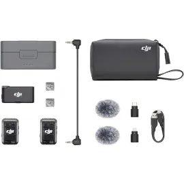 DJI Mic 2 2-Person Compct Digital Wireless Mic System/Recorder Camera/Smartphone