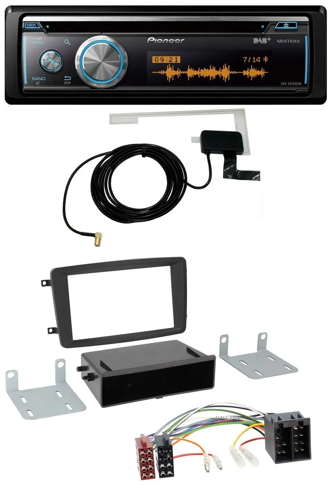 Автомагнитола Pioneer Bluetooth DAB MP3 USB CD для Mercedes C-Class/CLK/Vito/Viano