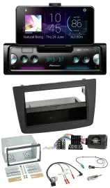 Автомагнитола Pioneer USB, Bluetooth, DAB для Alfa Romeo MiTo 2008–2014, чёрная