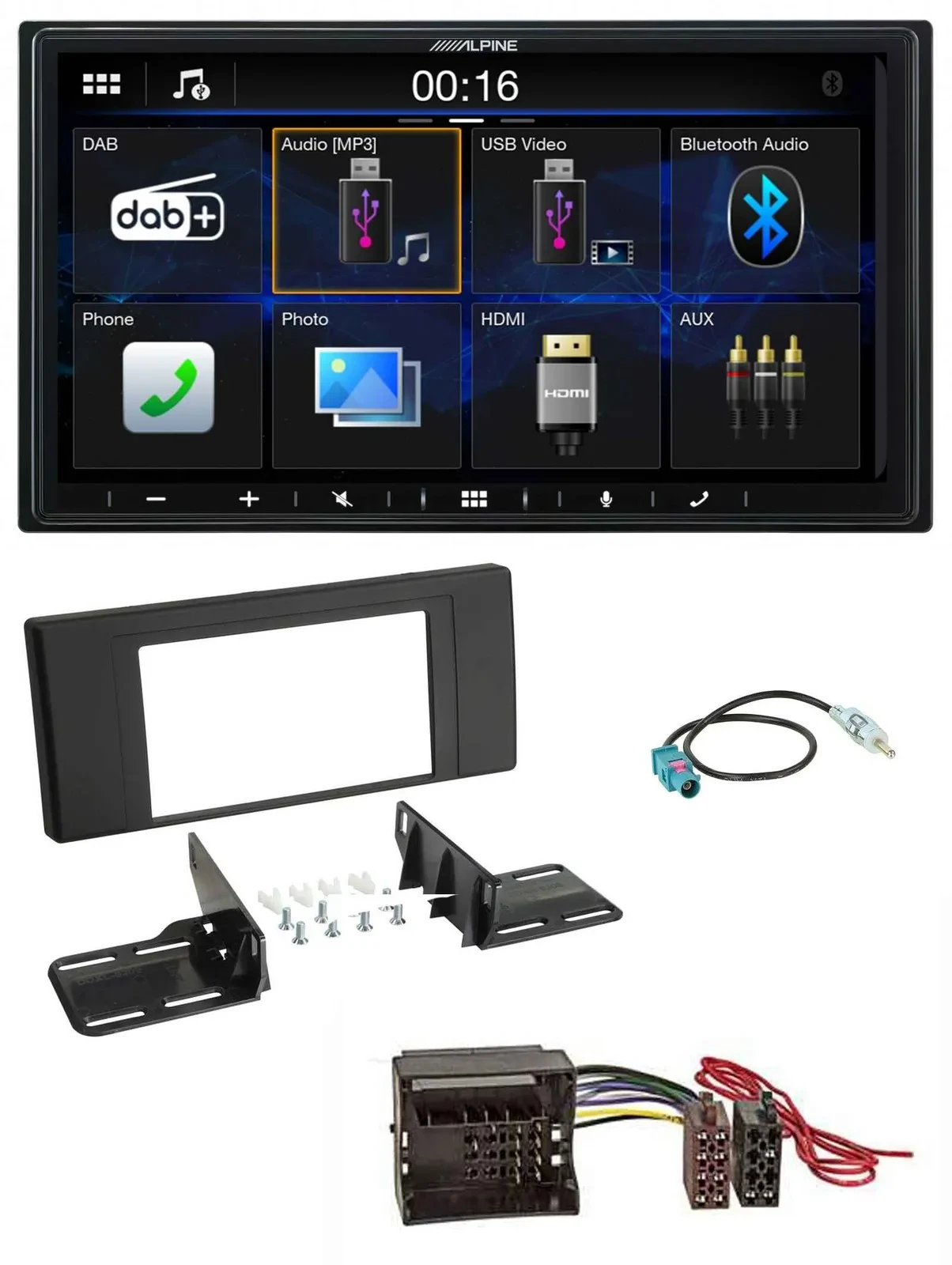 Alpine Bluetooth 2DIN MP3 DAB USB Autoradio für Land Rover Range Rover Vogue L32