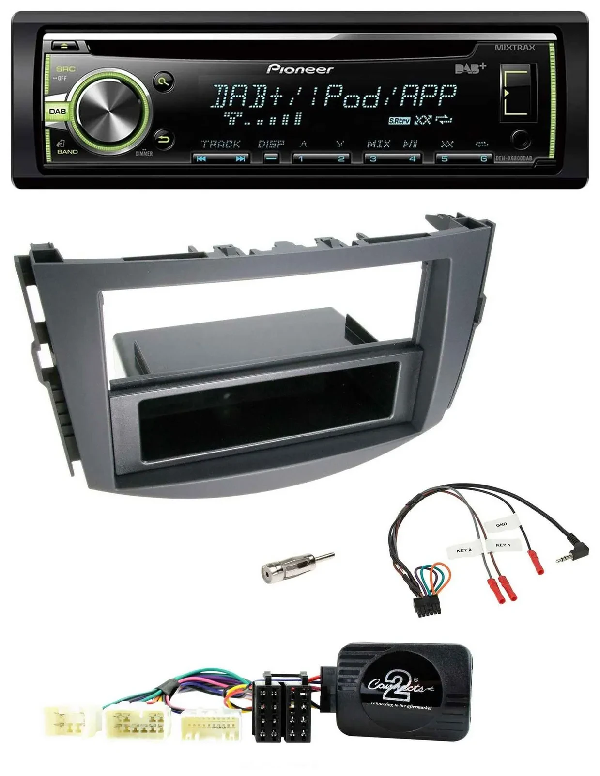 Pioneer DAB USB MP3 Lenkrad CD Autoradio für Toyota RAV-4 2006-2011
