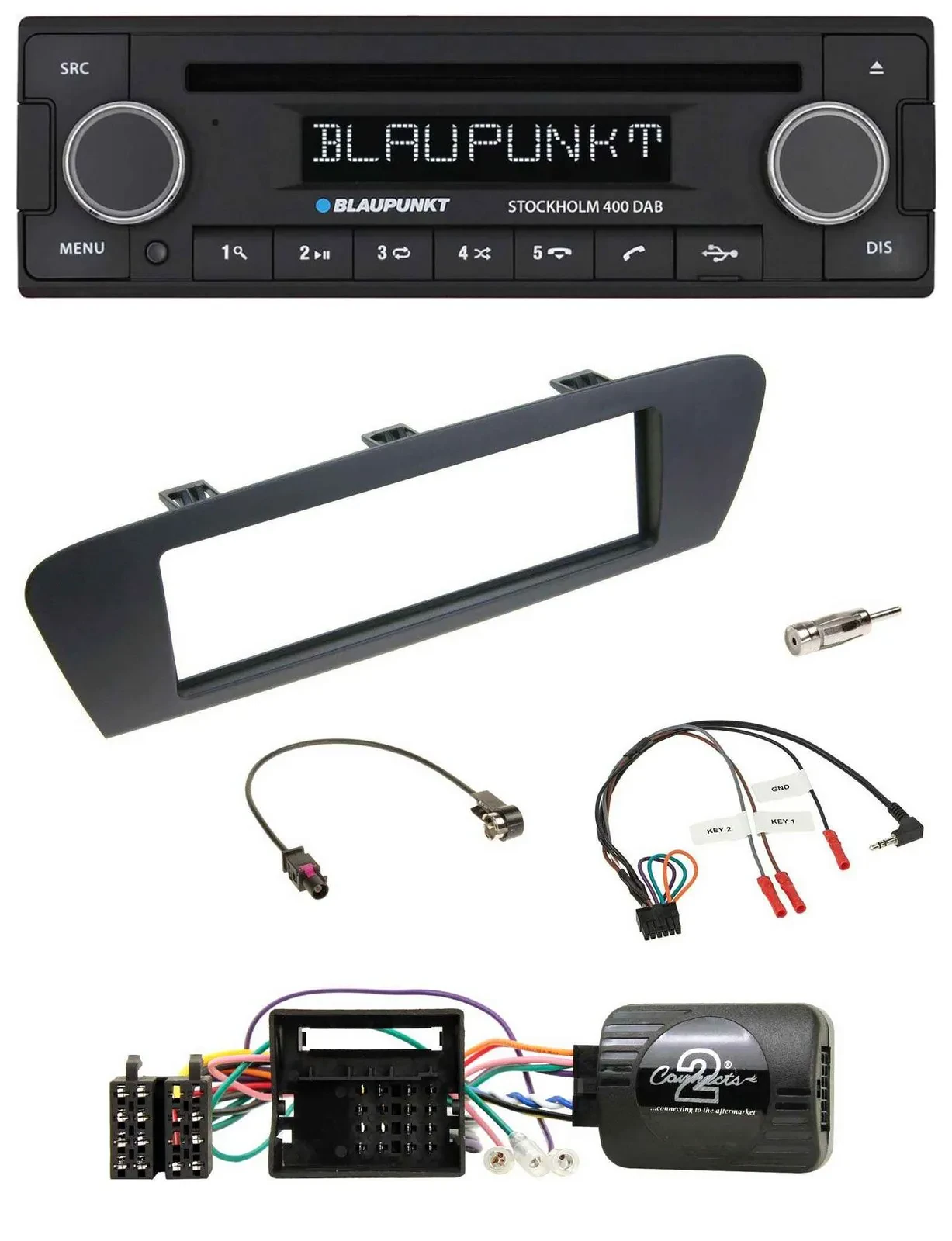 Blaupunkt Lenkrad Bluetooth DAB CD USB Autoradio für Renault Grand Scenic ab 200