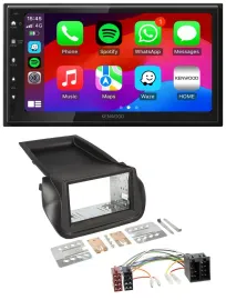 Автомагнитола Kenwood 2DIN MP3 USB DAB Bluetooth для Citroen Nemo/Fiat Fiorino