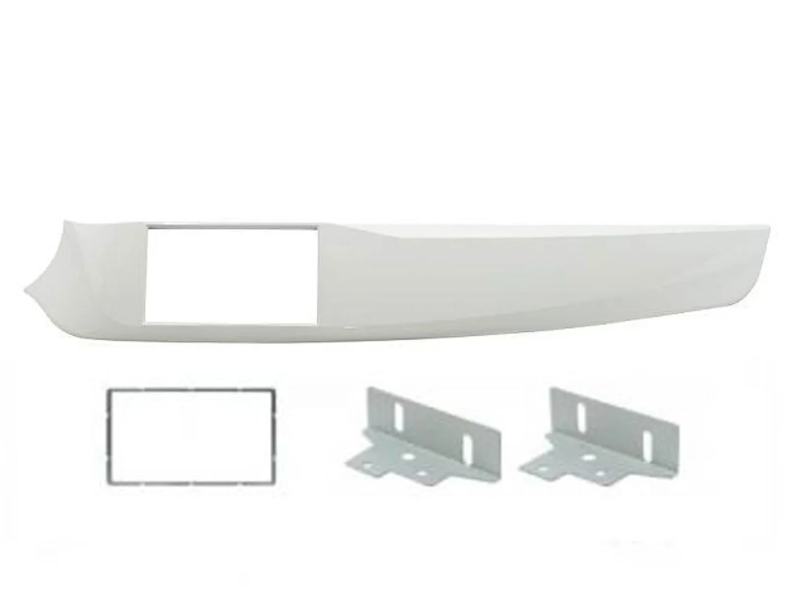 Einbaurahmen Doppel DIN Autoradio für Alfa Romeo Giulietta 2011-2014 weiss