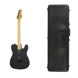 Schecter PT Electric Guitar in Black with Schecter Hard Shell Carrying Case