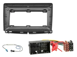 Einbauset Lenkradadapter für 9 Zoll Autoradio für Fiat 500 ZAF312 ab 2016 ISO