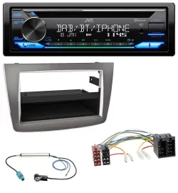 JVC Bluetooth MP3 USB DAB CD Autoradio für Alfa Romeo MiTo 955 08-14 ISO dunkels