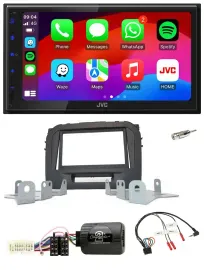 JVC Bluetooth 2DIN Lenkrad DAB USB Autoradio für Suzuki Vitara LY ab 04/2015