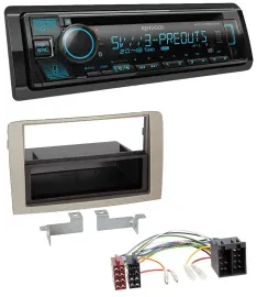 Kenwood Bluetooth USB CD MP3 DAB Autoradio für Lancia Musa (ab 2005)