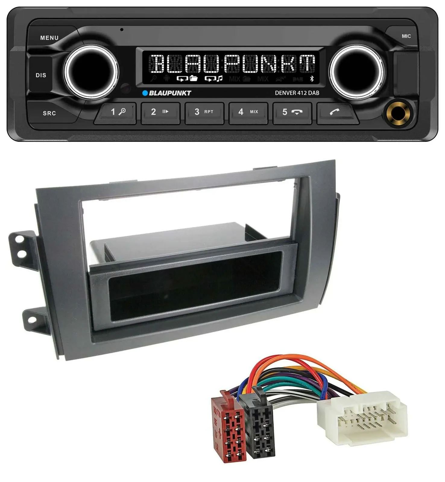 Blaupunkt Bluetooth DAB MP3 USB Autoradio für Fiat Sedici, Suzuki SX 4