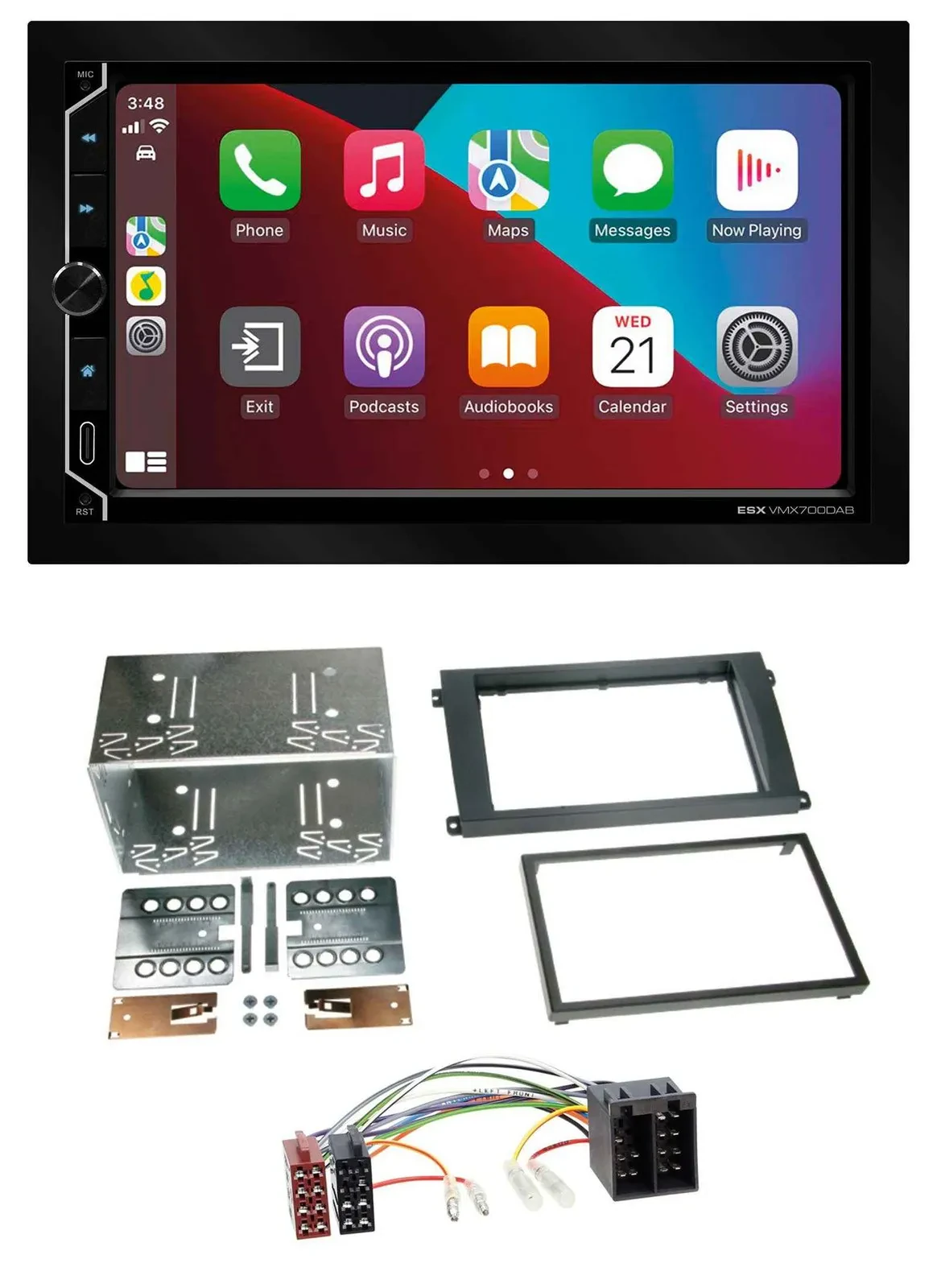 ESX 2DIN DAB USB MP3 Bluetooth Autoradio für Porsche Cayenne 2002-2007