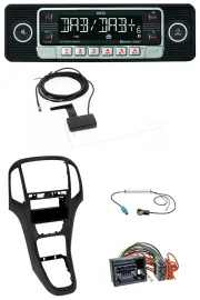 Dietz DAB Bluetooth USB MP3 Autoradio für Opel Astra J ab 2009 Perl schwarz