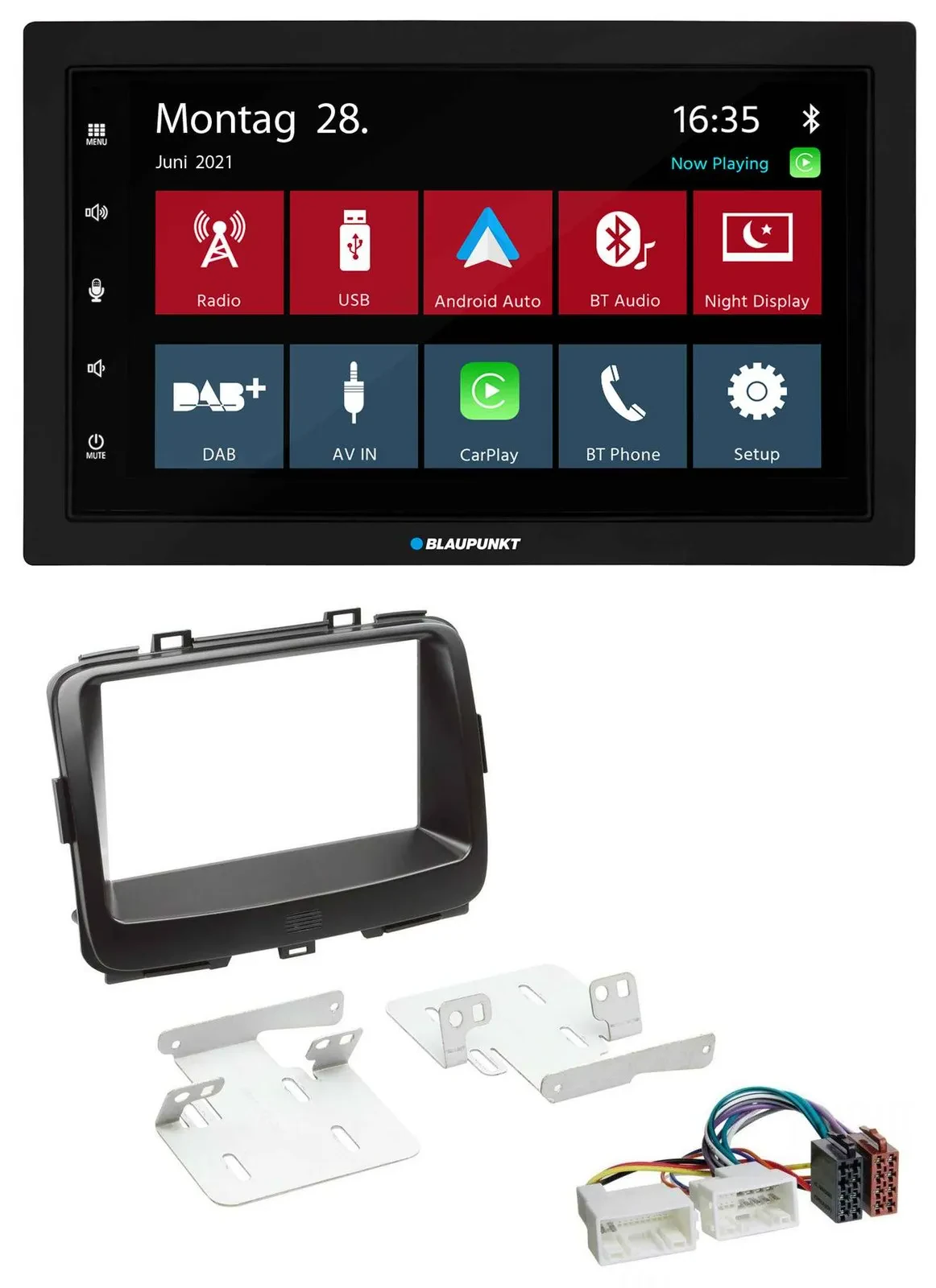 Blaupunkt MP3 Bluetooth DAB 2DIN USB Autoradio für Kia Carens 4 RP ab 2013